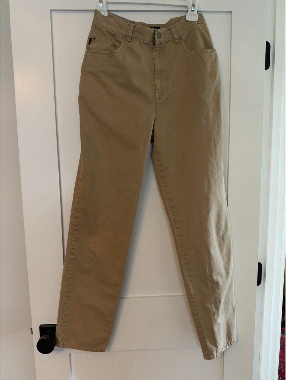 Lauren Jeans Co. Ralph Lauren Women's Beige 5-Pocket Jeans Size 6 Cotton